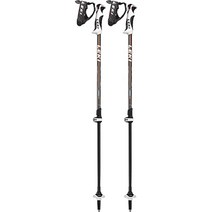 LEKI 주니어 Drifte 바리오 S 스키폴 블랙오렌지-화이트, 블랙/오렌지