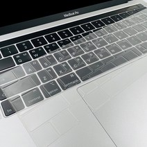 쏘 맥북 프로 13인치 M1 M2 투명 키스킨 키보드 커버, 뉴 맥북프로 15인치 A1707 A1990, 1개