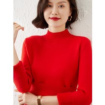 니트 이너셔츠 겨울 가을 반목 스웨터 여성 일체 두꺼운 융털 숏 풀오버 후드 슬림 이너웨어 보온 3919136360
