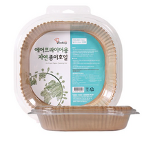 쿠킹 에어프라이어 종이호일 사각 23cm, 100매