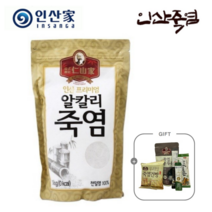 (주)인산가 정품 프리미엄 알칼리 죽염 분말 1kg+9중9포 흑삼크런치(10g)2개, 1kg, 1개