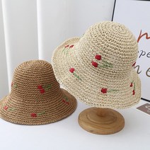 후암마켓 라탄벙거지 로지 페이퍼 버킷햇 모자 2장세트