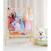 공감스토어 반려동물 우드 옷걸이 행거 강아지 고양이 진주 옷장