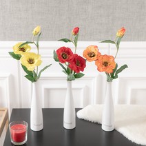 꾸미는 DIY 조화화병 인테리어 장식 꽃병 글라스 유리 카페 소품 2, 07.빈티지양귀비화병A 45cmR (DIY)-오렌지, 1개
