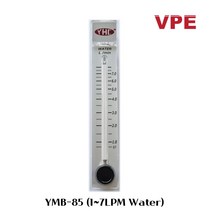 YHC YMB-85 국산 워터 물용 면적식 판넬유량계 (1~7 LPM)