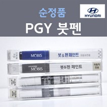 순정품 현대 PGY 무광그레이 주문컬러 붓펜 자동차 차량용 카 페인트, 1개, 8ml