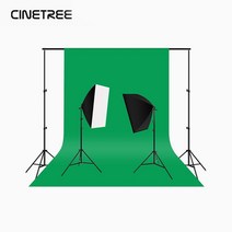 [시네트리] 크로마키 베이직 세트 (조명포함) 300x300 그린 블루 블랙 화이트, 그린300X300세트
