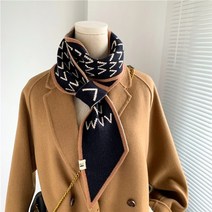 울머플러 캐시미어숄 파시미나 스카프 목도리 패션 따뜻한 작은 스키니 탄성 모사 니트 여성용 디자인 숙녀 목 넥타이