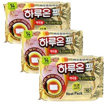 하루온 붙이는 파스형 핫팩 생리통 찜질팩, 30개
