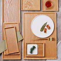 카페 우드트레이 원목 나무쟁반, 04-원목 우드트레이 사각 310