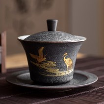 세라믹 가이완 차 컵 수제 그릇 중국 쿵푸 차 세트 drinkware, 스타일 A, <200ml, 1개
