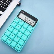 게임용 키보드 게이밍 미니 키패드 숫자 계산기 사무실 전자 lcd 디지털 기업 정부 학교 증권 시장 은행, 푸른