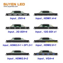 가전 부품 NovaStar-H 시리즈 DVI HDMI 3G-SDI 12G-SDI HDMI2.0 DP1.2 VGA CVBS DP1.1 H2 H5 H9 H15 용 LED 스크린 입력, 08 VGA x4