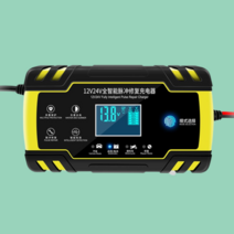 차량용 밧데리 자동차 배터리 충전기 YELLOW 24V, 차량용 밧데리 12+24V