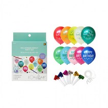 파티풍선코끼리나팔세트 1번(레인보우) 인쇄풍선 리본, 상세페이지 참조, 상세페이지 참조