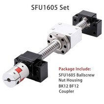 C5 볼 스크류 SFU1605 맞춤형 엔드 가공 CNC 기계 부품 베어링 너트 하우징 BK BF 모드 3D 프린터 볼 스크, 11 750mm