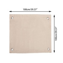 불티 방지 포 커버 방염 천 용접 단프라 시트 바베큐 화재 매트 피크닉 바베큐 단열, 100x100cm