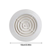 환풍기 커버 댐퍼 역풍방지 주방 회전 조절 공기 커버 원형 덕트 천장 벽 구멍 에어 그릴 주방 목욕 배출구, [04] rotating 100mm