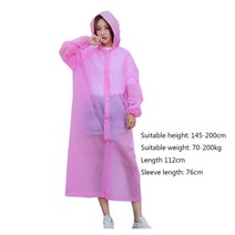 여성레인코트 판초우의 자켓 비옷 긴 남성 두꺼운 방수 야외 하이킹 캠핑 비 후드