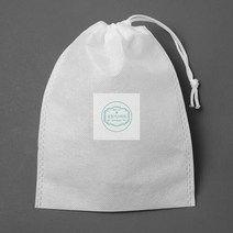 더스트백 이너백 부직포파우치 30p세트(15x20cm)화이트 한쪽 스트링 복주머니 광목파우치