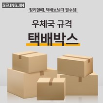 승진산업 우체국택배박스 2호상자(270*180*150)규격박스 무지상자, 5매
