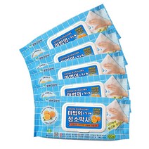 인터샵 유한그린텍 마법의 청소박사 캡형 60매 5팩 간편한 청소티슈