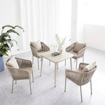 야외테이블 북유럽 레저 의자 라탄 발코니 안뜰 빌라 정원 사각 긴 원형 조합, 13.m table 70