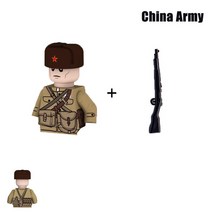 호환레고 WW2 군대 빌딩 블록 소련 미국 영국 프랑스 중국 군인 미니 액션 피규어 브릭 장난감 어린이 크, 47 1pcs