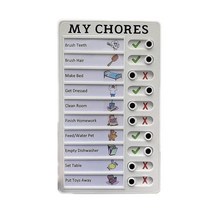 Rv 체크리스트 노트 보드 메모 플라스틱 Chore Chart 재사용 가능 RV My Daily Planner, 01 My Chores