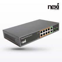 넥시 8포트+2SFP 기가비트 POE 스위치 NX1237