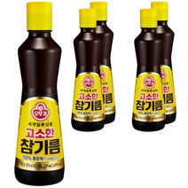오뚜기 고소한 참기름 병, 320ml, 5개