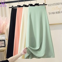 셀럽당 여성 시폰a라인스커트 단정한 스커트 F00524