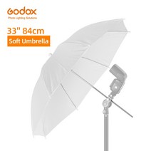 Godox 33 "84cm 40" 102cm 43 화이트 소프트 디퓨저 스튜디오 반투명 우산 플래시 스트로브 조명, 01 1pcs 33 inch 84cm