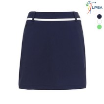 [LPGA골프웨어] 여성 뒷판 밑단 플리츠 디테일 큐롯(L191CU852P)