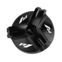 바이크 오토바이 CNC 엔진 오일 필러 캡 플매트 카펫 러그 커버 야마하 YZF R1 R3 R6 1998-2020 -2021 200, 01 R1 Black