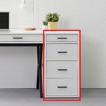 카루쏘 멀바우 서랍책상 1200 1600 1800, 5. 카루쏘 600 서랍장(폭600mm), 화이트