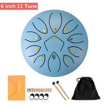 6inch Steel Tongue Drum Set Mini Hand Pan ith Drumstick Carrying Bag Percussion Musical Instruments, 11 6 inch 11 Tune