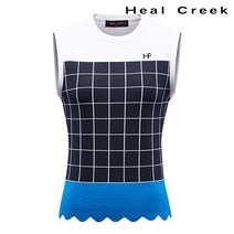 *본사직영* [힐크릭] 여성 시즌패턴 니트 베스트 1HCSWS9558_DA