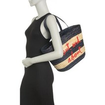 Kate Spade Shore Thing Out And About Straw Tote Beach Picnic Straw Tote Striped