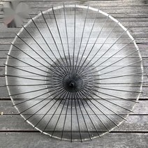 일본우산 복고풍 레트로 전통 긴 손잡이 실크 종이