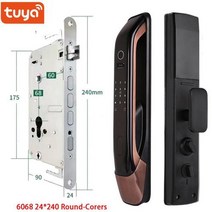 와이파이 스마트 잠금 도어 원격 Tuya 앱 포함 생체 인식 지문 카드 비밀번호 키 해제 라이프 홈, D3-G-24-240-R, 04 D3-G-24-240-R