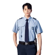 유니보스 UBS691 경비복 반팔 여름 하계 근무 셔츠 그레이, 110, 사이즈:110