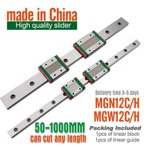 선형 가이드 슬라이더 블록 MGN12H 레일 300mm 330mm 350 400mm 450mm 500mm MGN12C MGN9C, 16 180mm_01 MGN12C