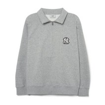 MLB 공용 베이직 미디움로고 반집업 오버핏 맨투맨3AMTB0331-50MGS