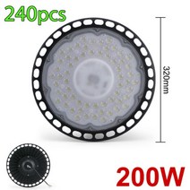 상업용조명 카페 상가 레이져 100W UFO LED 베이 라이트 IP65 방수 램프 슈퍼 밝은 AC220V 산업 조명 창고, 03 200W_01 Cold Light 6000k