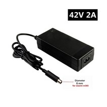42V 2A 샤오미 M365 전기 스쿠터 충전기에 36V 2A 전기 자전거 리튬 배터리 충전기 호버 보드 균형 휠 충전기, 미국, DC 8mm