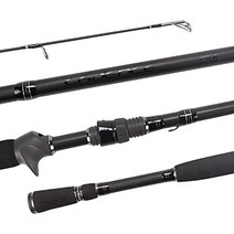 cadence cr6b 베이트 캐스팅로드 고속 액션 낚싯대 경량 휴대용 캐스팅로드 30 톤 탄소 노출 빈 릴 시트 스테인레스 스틸 가이드 sic 인서트 다이와 시마노 레이카, 6피트 9인치 - 중간 헤비 패스트 - 2 개.