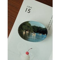 백조 보트 호수 크리스탈 문진 유리 문구 장식, 백조보트
