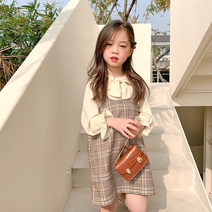 무드살롱 체크 원피스세트 아동복 아동원피스 여아옷 여아의류 여자아동복 키즈원피스 아동가을옷 여아치마세트 아동치마세트 키즈옷 유아동복 유아원피스