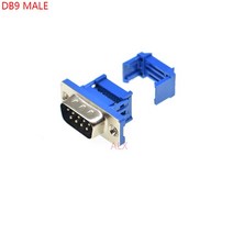 DIDC9 수 암 직렬 포트 커넥터 IDC 크림프 타입 D-Sub RS232 COM 9 핀 소켓 9p 케이블 어댑터 5개, [02] 5Pcs Male
